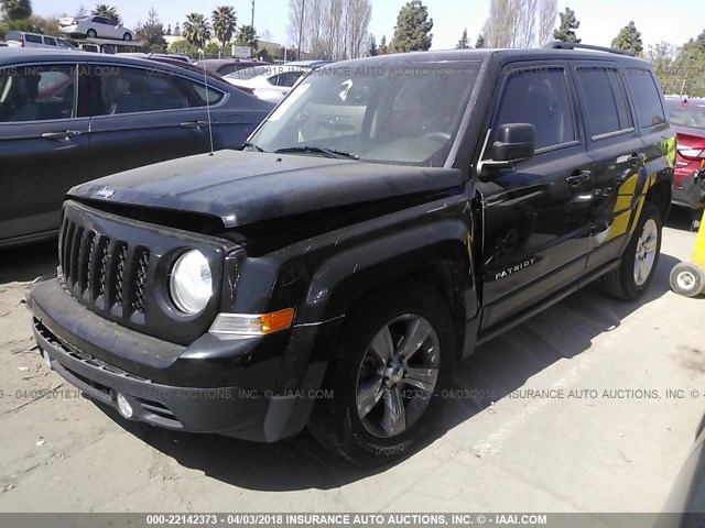 1C4NJPBB2FD241702 - 2015 JEEP PATRIOT SPORT BLACK photo 2