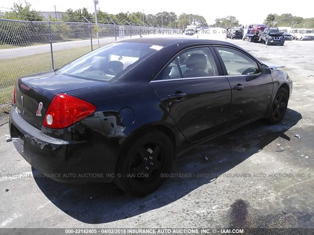 1G2ZG57B384137157 - 2008 PONTIAC G6 SE BLACK photo 4