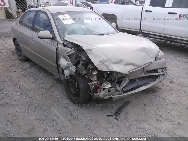 KMHDN46D05U953825 - 2005 HYUNDAI ELANTRA GLS/GT BEIGE photo 6