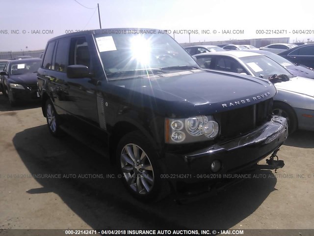 SALMF13438A282735 - 2008 LAND ROVER RANGE ROVER SUPERCHARGED BLACK photo 1
