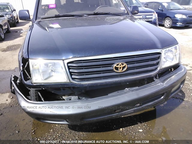 JT3HT05J6X0061072 - 1999 TOYOTA LAND CRUISER  BLUE photo 6