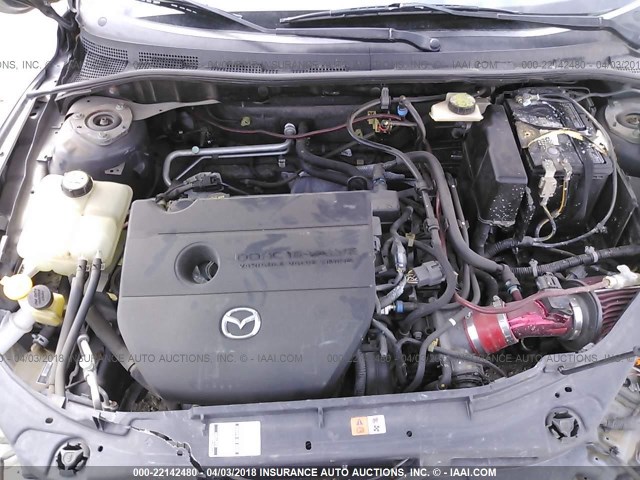 JM1BK344161527985 - 2006 MAZDA 3 HATCHBACK BLACK photo 10