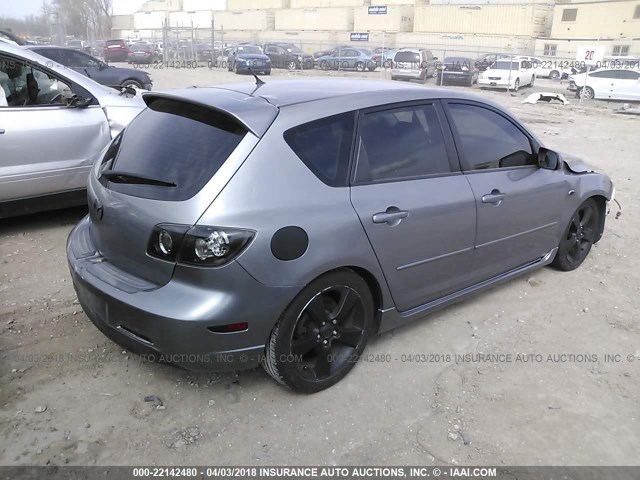 JM1BK344161527985 - 2006 MAZDA 3 HATCHBACK BLACK photo 4