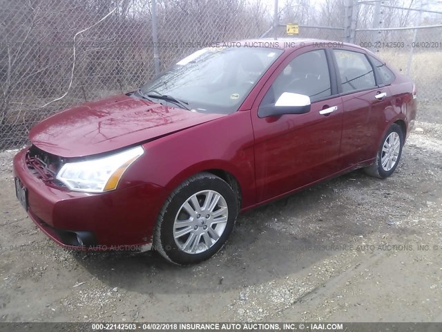 1FAHP3HN4BW114265 - 2011 FORD FOCUS SEL RED photo 2