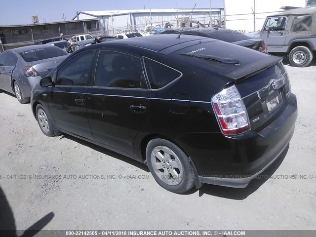 JTDKB20U673252281 - 2007 TOYOTA PRIUS BLACK photo 3