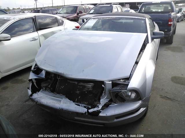 1ZVHT84NX95100800 - 2009 FORD MUSTANG SILVER photo 6