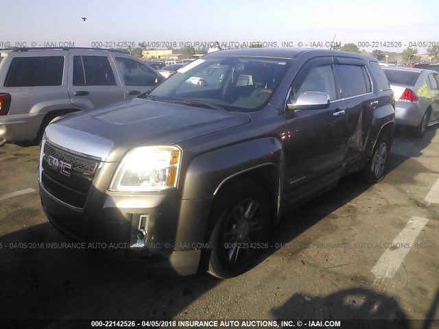 2CTALBEW5A6366845 - 2010 GMC TERRAIN SLE TAN photo 2