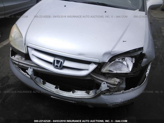 1HGEM22961L019395 - 2001 HONDA CIVIC SI/EX SILVER photo 6