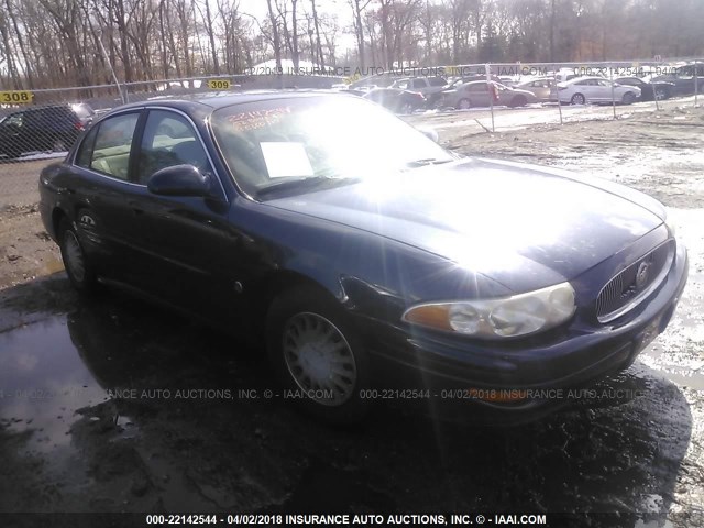 1G4HP54K52U171678 - 2002 BUICK LESABRE CUSTOM Dark Blue photo 1