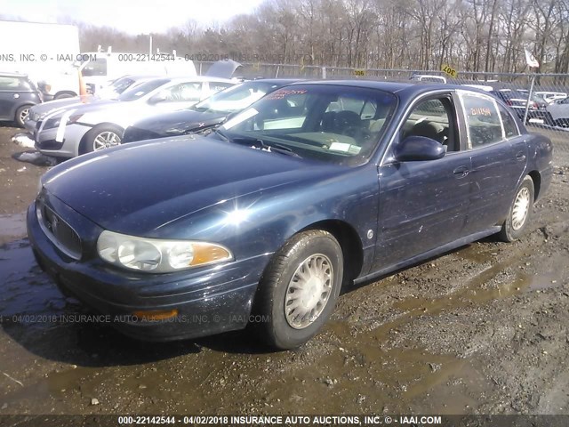 1G4HP54K52U171678 - 2002 BUICK LESABRE CUSTOM Dark Blue photo 2