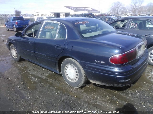 1G4HP54K52U171678 - 2002 BUICK LESABRE CUSTOM Dark Blue photo 3