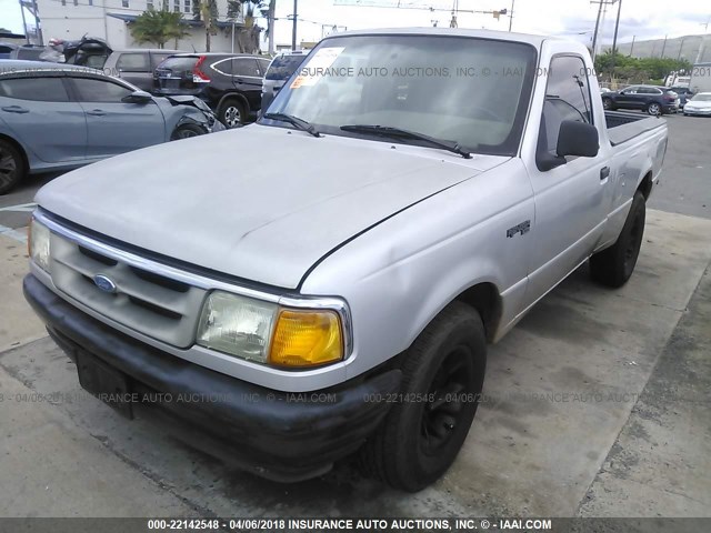 1FTCR10A6PTA88806 - 1993 FORD RANGER SILVER photo 2