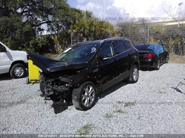 1FMCU9J92EUD92462 - 2014 FORD ESCAPE TITANIUM BLACK photo 2