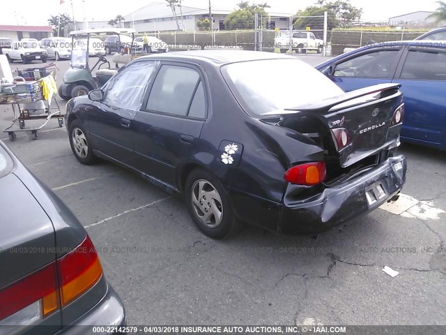 1NXBR12E92Z639479 - 2002 TOYOTA COROLLA CE/LE/S BLACK photo 3