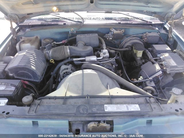 1GTEC14W8VZ546176 - 1997 GMC SIERRA C1500 GREEN photo 10