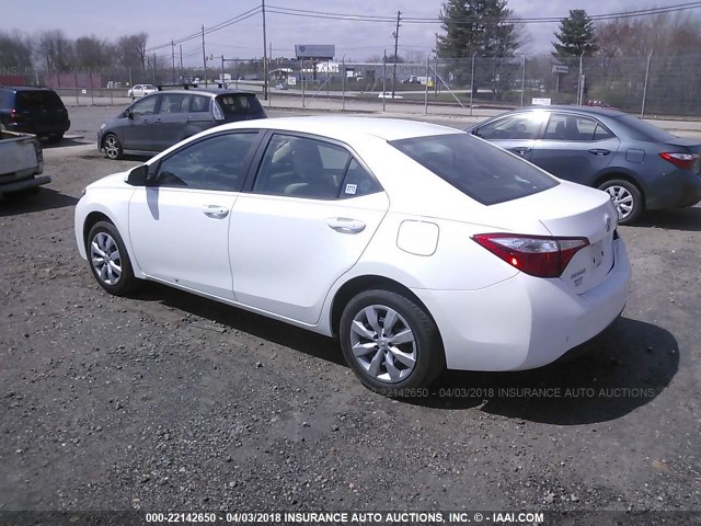 2T1BURHE1EC084067 - 2014 TOYOTA COROLLA L/LE/LE PLS/PRM/S/S PLS WHITE photo 3