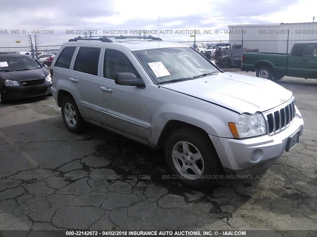 1J8HR58217C552135 - 2007 JEEP GRAND CHEROKEE LIMITED SILVER photo 1