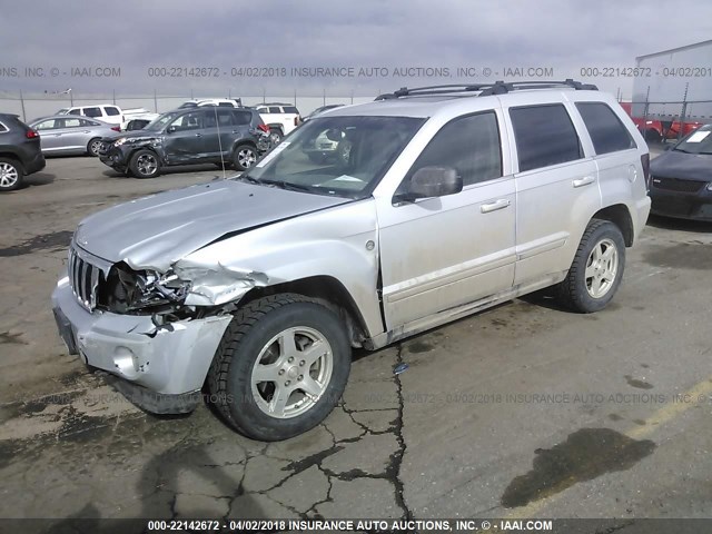 1J8HR58217C552135 - 2007 JEEP GRAND CHEROKEE LIMITED SILVER photo 2