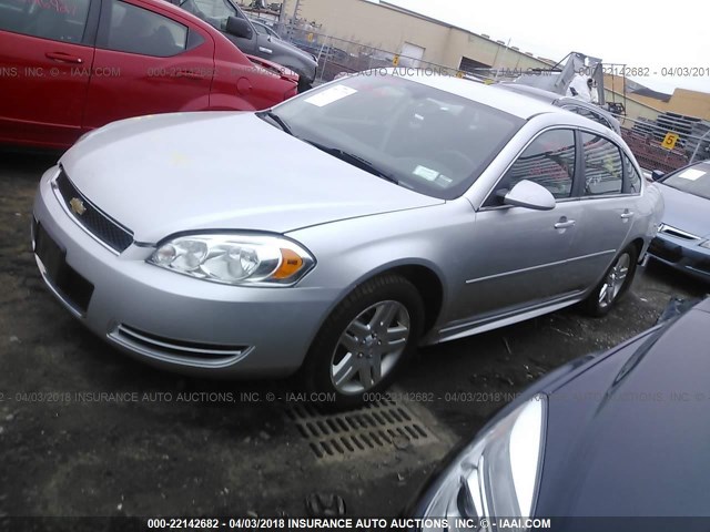 2G1WB5E35E1166765 - 2014 CHEVROLET IMPALA LIMITED LT SILVER photo 2