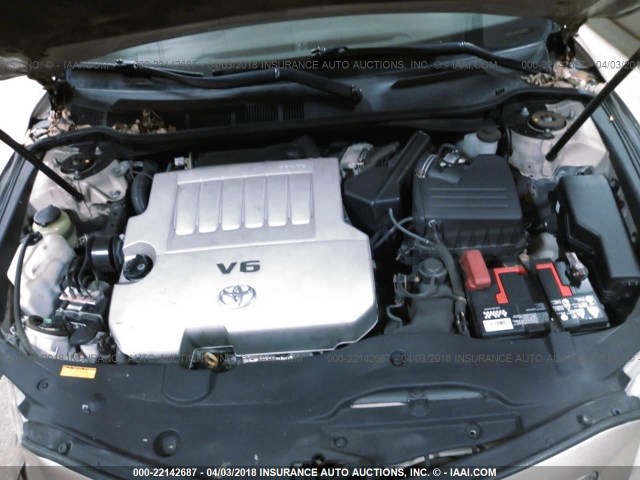 4T1BK46K07U532303 - 2007 TOYOTA CAMRY NEW GENERAT LE/XLE/SE GOLD photo 10