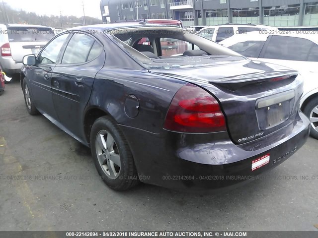 2G2WP552471206261 - 2007 PONTIAC GRAND PRIX PURPLE photo 3