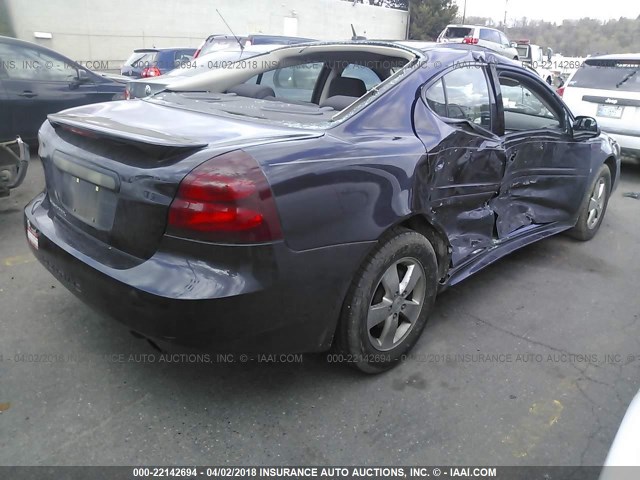2G2WP552471206261 - 2007 PONTIAC GRAND PRIX PURPLE photo 4