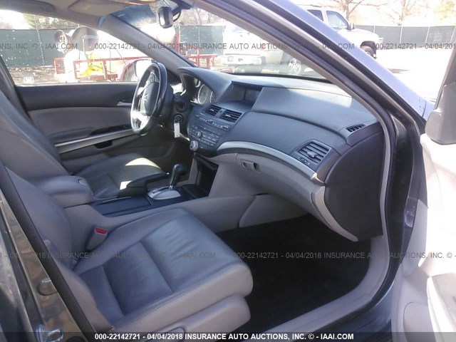 1HGCP26899A148268 - 2009 HONDA ACCORD EXL GRAY photo 5