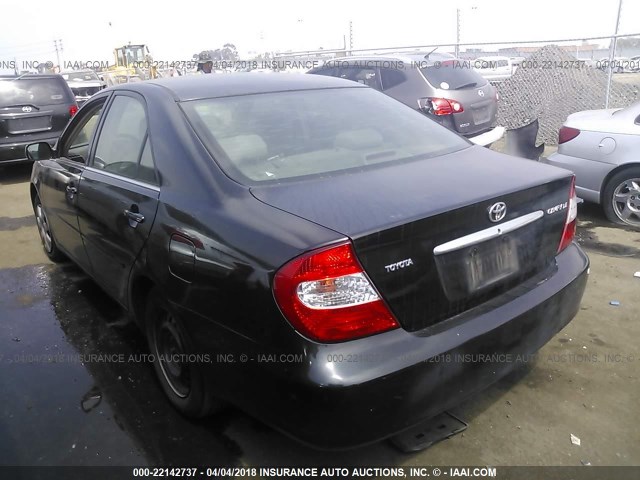 4T1BE32K22U052179 - 2002 TOYOTA CAMRY LE/XLE/SE 黑色 照片 3