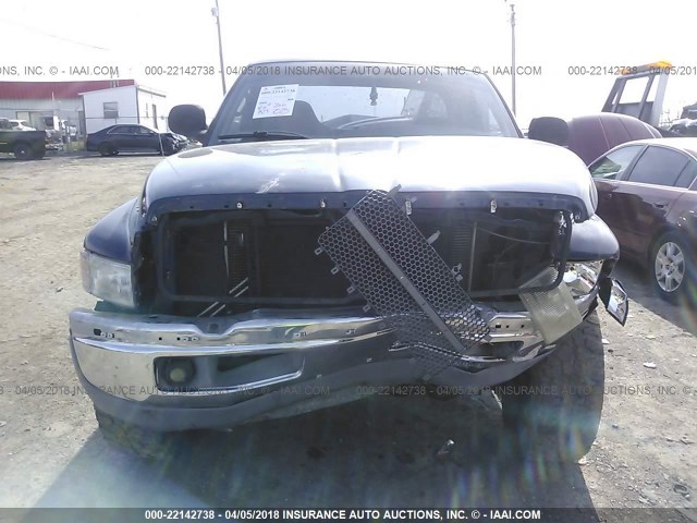 3B7HF13Z01G771413 - 2001 DODGE RAM 1500 BLUE photo 6