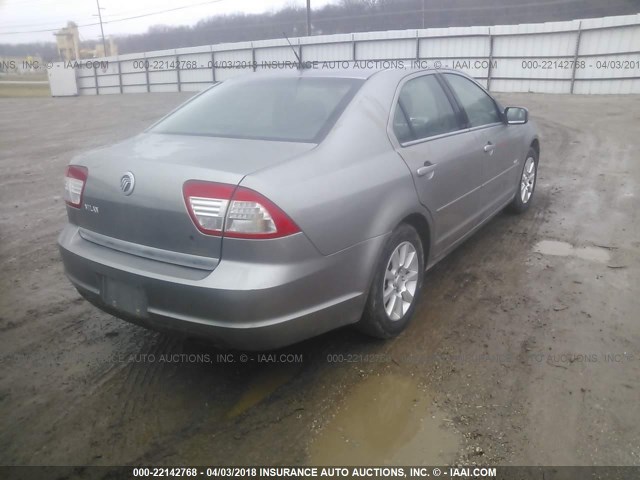 3MEHM07Z98R630640 - 2008 MERCURY MILAN GRAY photo 4