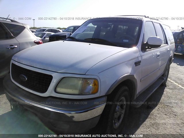 1FMRU17L72LA23354 - 2002 FORD EXPEDITION EDDIE BAUER WHITE photo 2