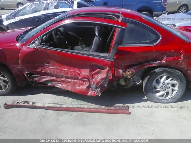 1G2NF12EX1M553059 - 2001 PONTIAC GRAND AM SE1 RED photo 6