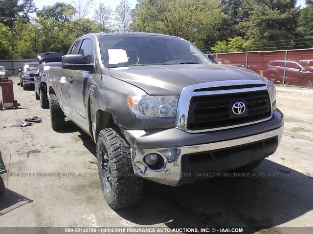5TFUW5F17DX315047 - 2013 TOYOTA TUNDRA DOUBLE CAB SR5 GRAY photo 1