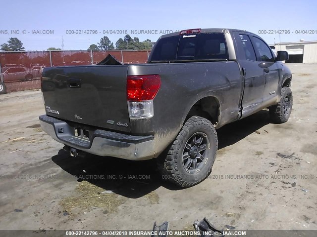 5TFUW5F17DX315047 - 2013 TOYOTA TUNDRA DOUBLE CAB SR5 GRAY photo 4