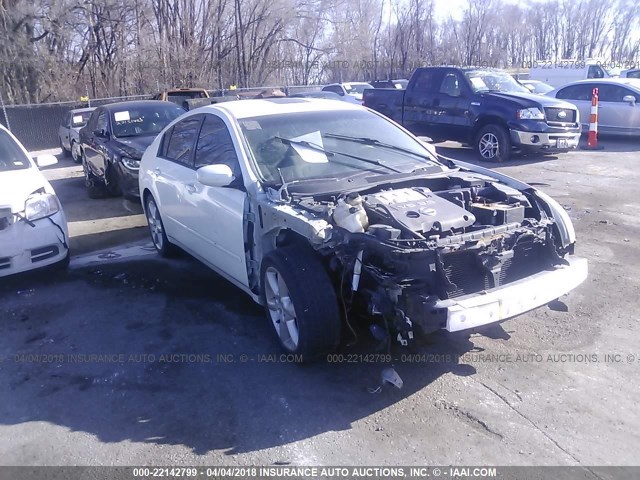 1N4BA41E16C810936 - 2006 NISSAN MAXIMA SE/SL WHITE photo 1