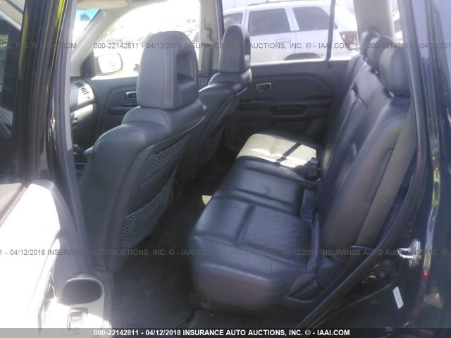 5FNYF18515B066251 - 2005 HONDA PILOT EXL BLACK photo 8