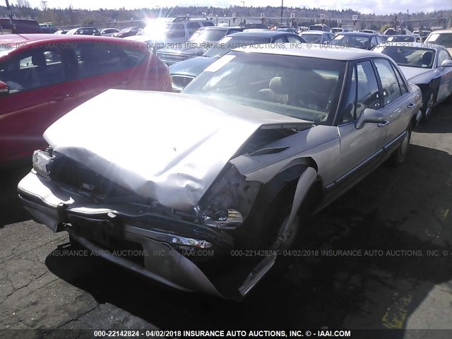 1G4HR52K7TH424216 - 1996 BUICK LESABRE LIMITED SILVER photo 2