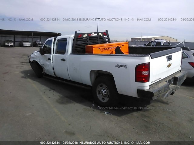 1GC1KVC80BF214967 - 2011 CHEVROLET SILVERADO K2500 HEAVY DUTY WHITE photo 3