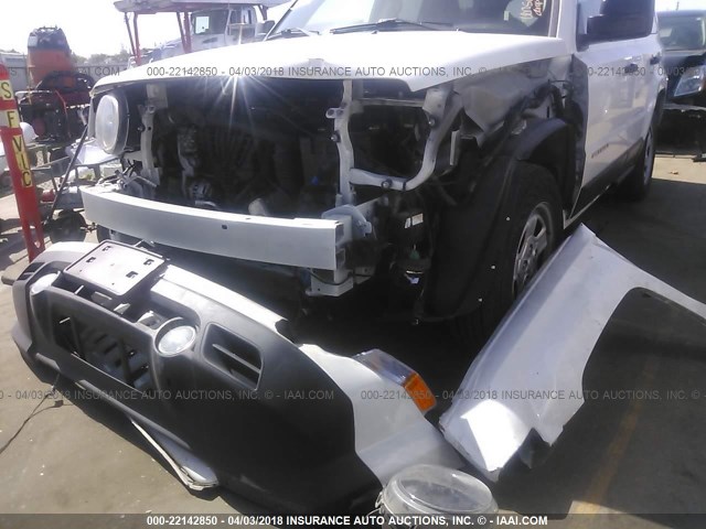 1C4NJPBA9ED660152 - 2014 JEEP PATRIOT SPORT WHITE photo 6