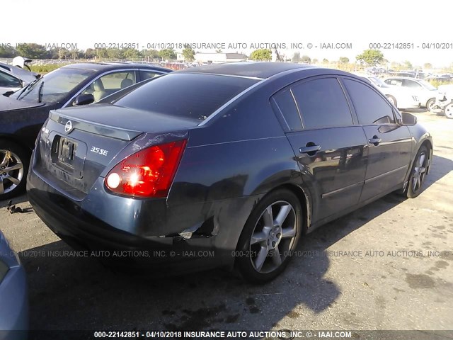 1N4BA41E94C836911 - 2004 NISSAN MAXIMA SE/SL BLUE photo 4