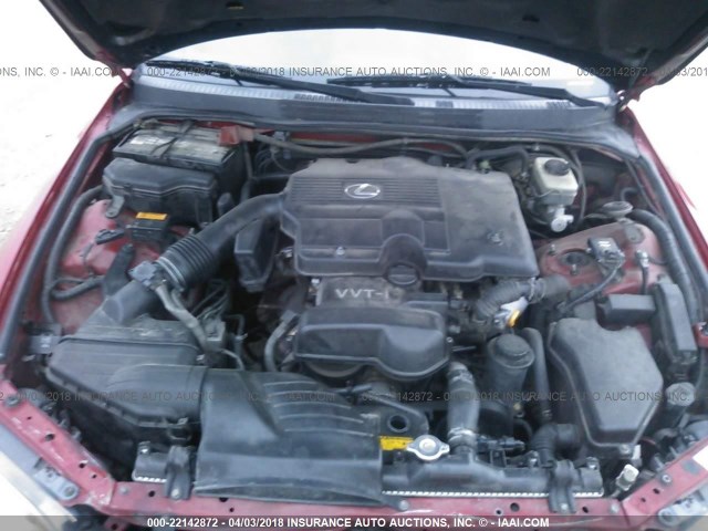 JTHBD192220044395 - 2002 LEXUS IS 300 RED photo 10