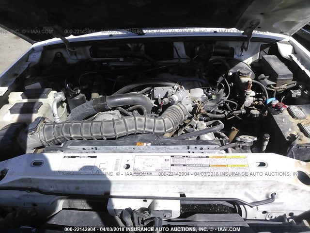 1FTYR14VXYTB31788 - 2000 FORD RANGER SUPER CAB WHITE photo 10