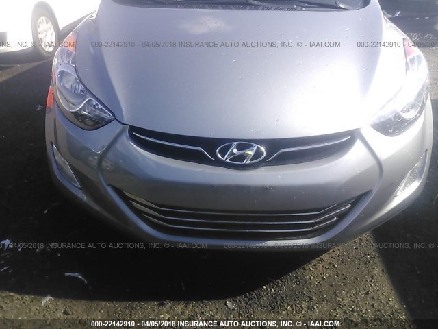 KMHDH4AE1DU742459 - 2013 HYUNDAI ELANTRA GLS/LIMITED GRAY photo 6