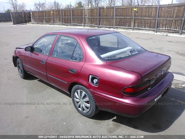 1Y1SK5260TZ011397 - 1996 GEO PRIZM LSI RED photo 3