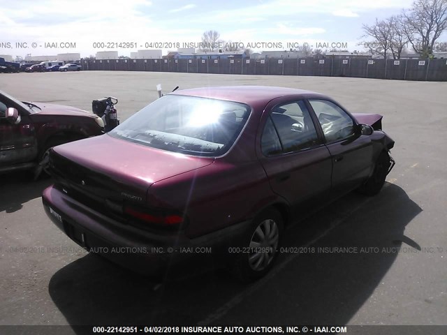 1Y1SK5260TZ011397 - 1996 GEO PRIZM LSI RED photo 4