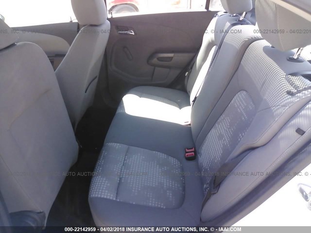 1G1JA5SHXC4135607 - 2012 CHEVROLET SONIC LS 白色 照片 8