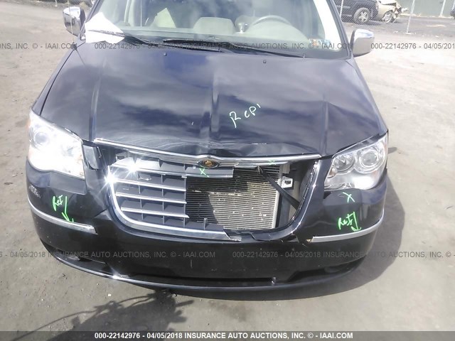 2A8HR64X08R815473 - 2008 CHRYSLER TOWN & COUNTRY LIMITED BLACK photo 6