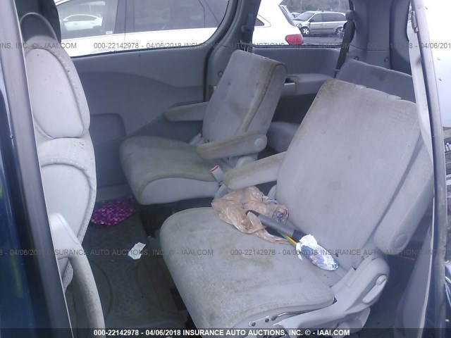 5N1BV28U06N123771 - 2006 NISSAN QUEST S/SE/SL ლურჯი ფოტო 8