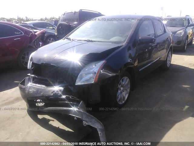 3N1AB6AP2CL668275 - 2012 NISSAN SENTRA 2.0/2.0S/SR/2.0SL Dark Brown photo 2