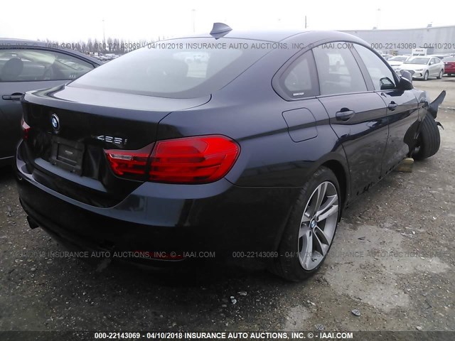 WBA4A5C54FD410897 - 2015 BMW 428 I/GRAN COUPE BLUE photo 4